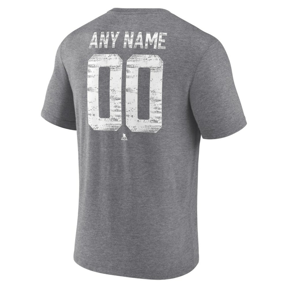 Tampa Bay Lightning Heritage Custom Tri-Blend T-Shirt - Gray | NHL on sale