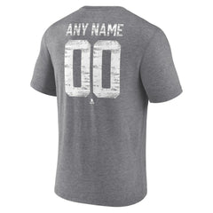 Tampa Bay Lightning Heritage Custom Tri-Blend T-Shirt - Gray | NHL on sale