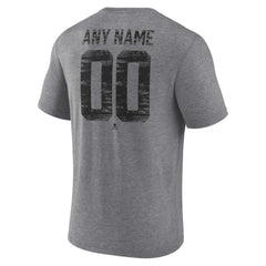 Utah Mammoth Heritage Custom Tri-Blend T-Shirt - Gray | NHL Clearance