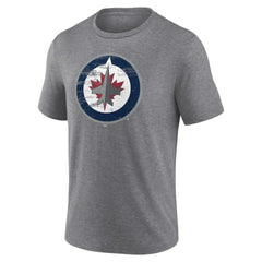 Winnipeg Jets Heritage Custom Tri-Blend T-Shirt - Gray | NHL online
