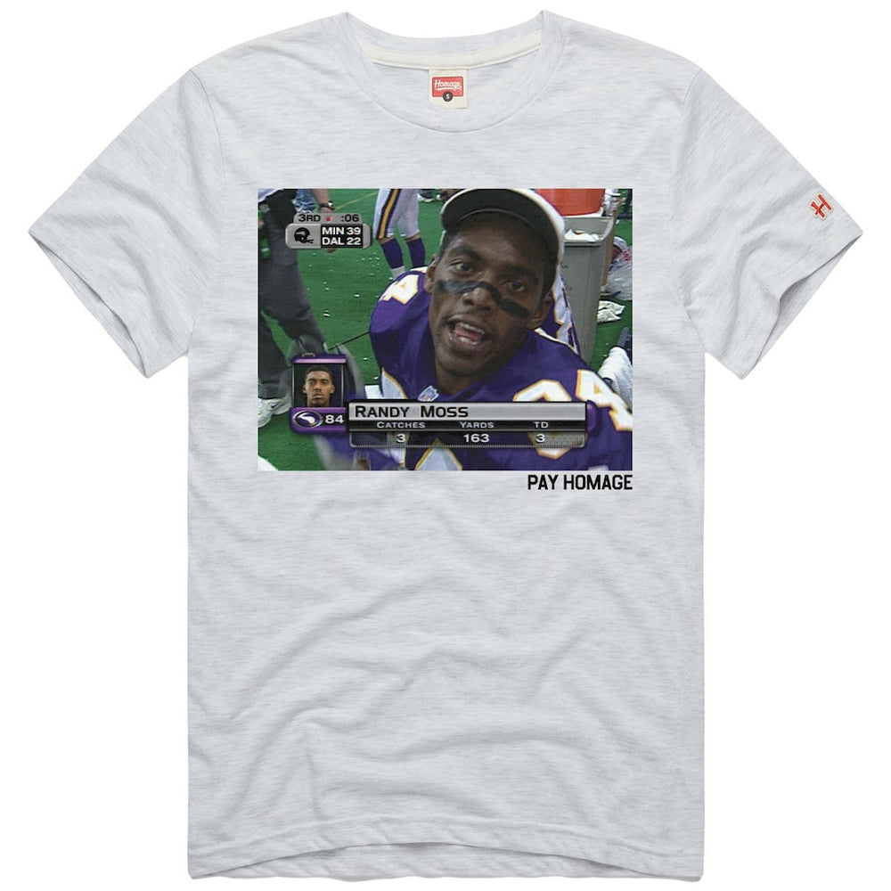 Randy Moss Minnesota Vikings Homage Unisex Pay Homage Tri-Blend T-Shirt - Ash - NFL