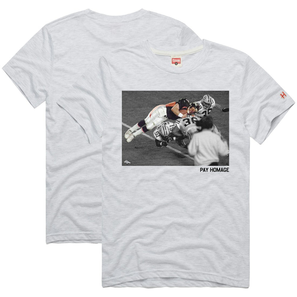 John Elway Denver Broncos Homage Unisex Pay Homage Tri-Blend T-Shirt - Ash - NFL