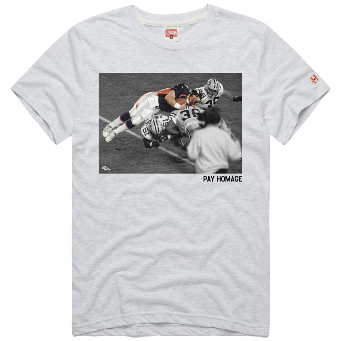 John Elway Denver Broncos Homage Unisex Pay Homage Tri-Blend T-Shirt - Ash - NFL