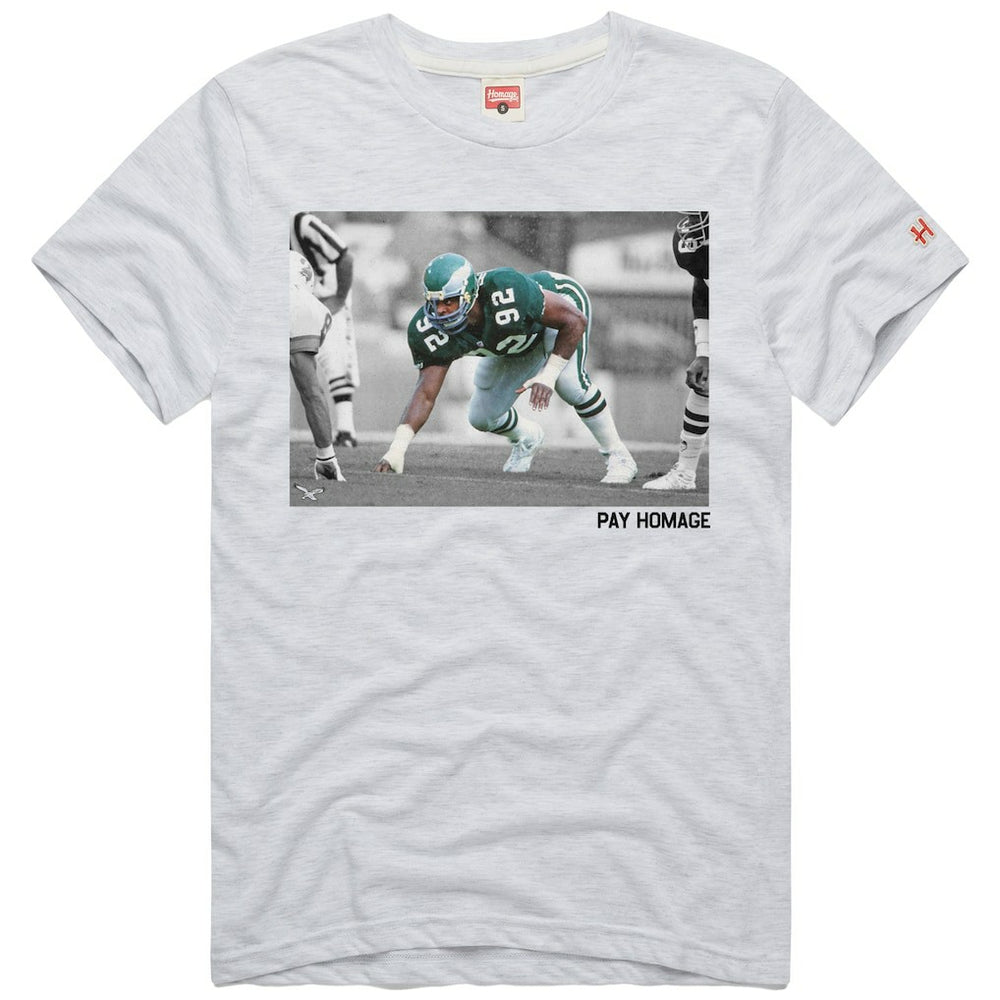 Reggie White Philadelphia Eagles Homage Unisex Pay Homage Tri-Blend T-Shirt - Ash - NFL