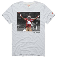 Jerry Rice San Francisco 49ers Homage Unisex Pay Homage Tri-Blend T-Shirt - Ash - NFL