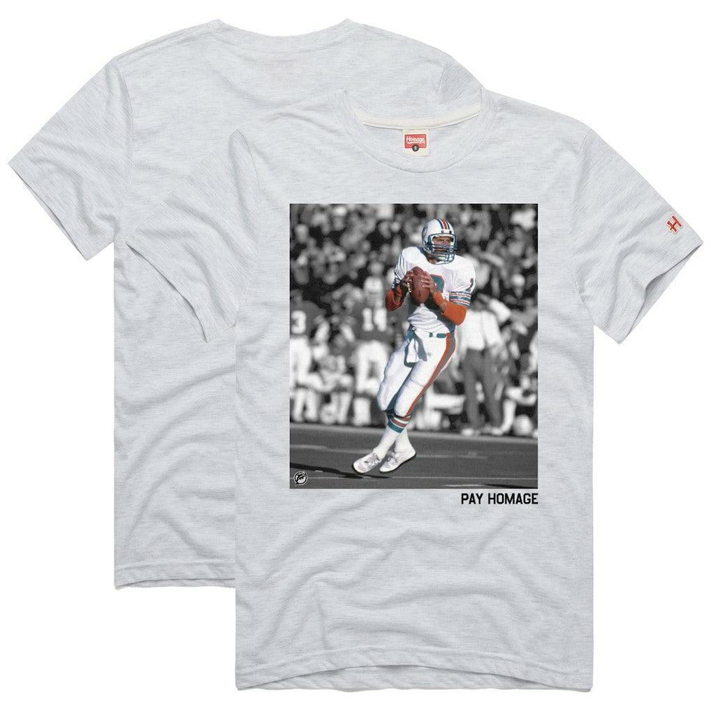 Dan Marino Miami Dolphins Homage Unisex Pay Homage Tri-Blend T-Shirt - Ash - NFL