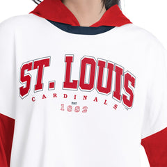 St. Louis Cardinals G-III 4Her by Carl Banks Women's Key Player Oversized Hooded Long Sleeve T-Shirt for sale