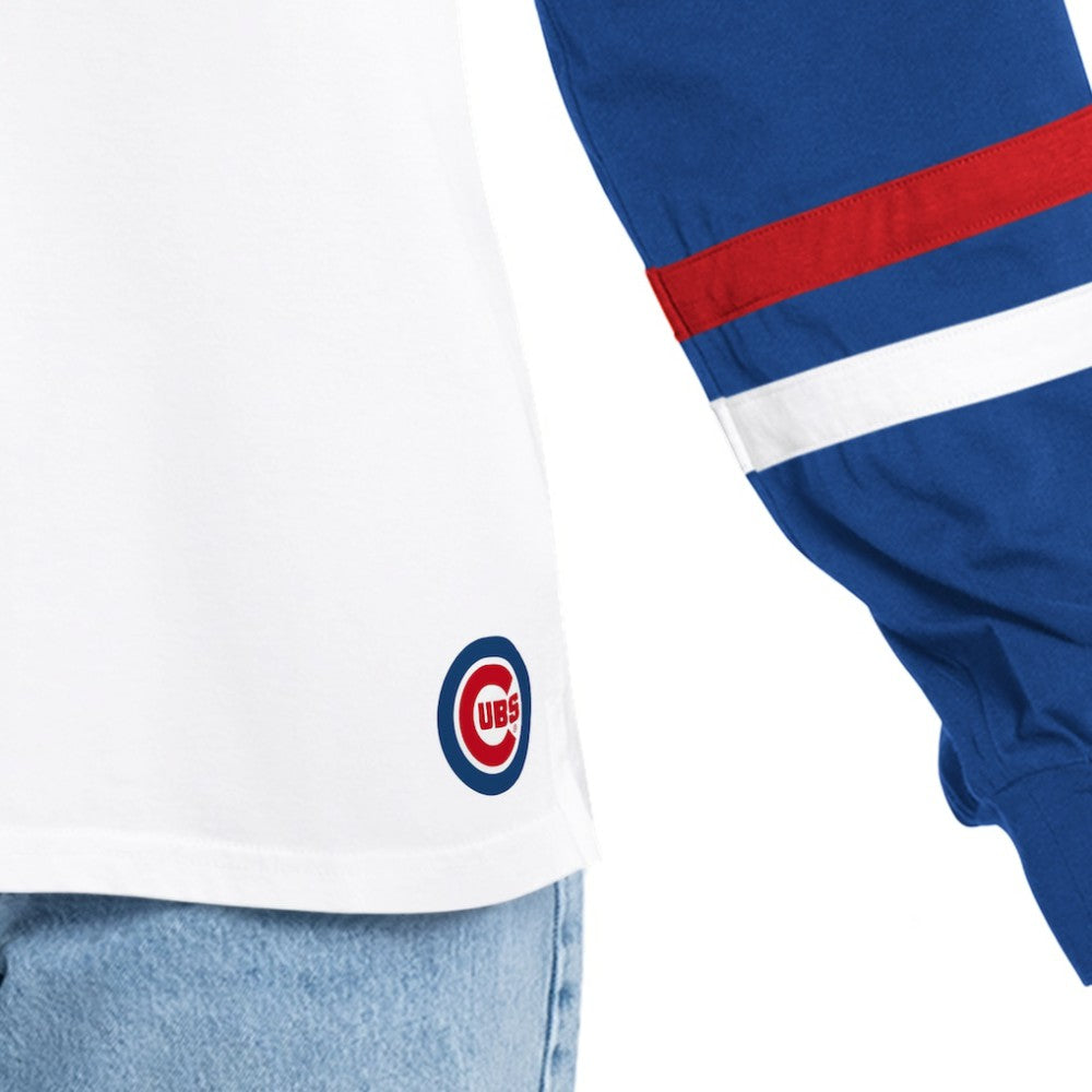 Chicago Cubs G-III 4Her by Carl Banks Women's Key Player Oversized Hooded Long Sleeve T-Shirt Near Me