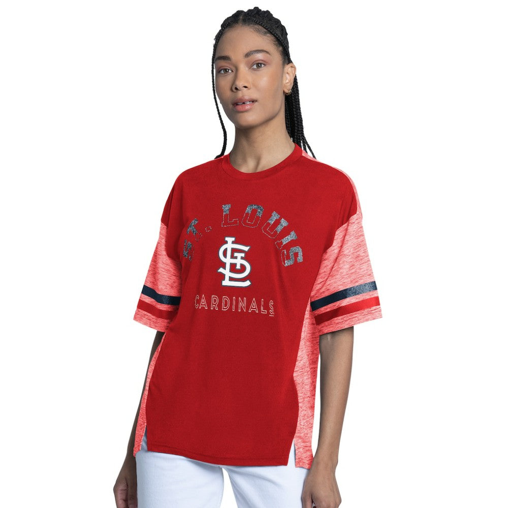 St. Louis Cardinals G-III 4Her by Carl Banks Women's Off-Season Oversized Top Outlet
