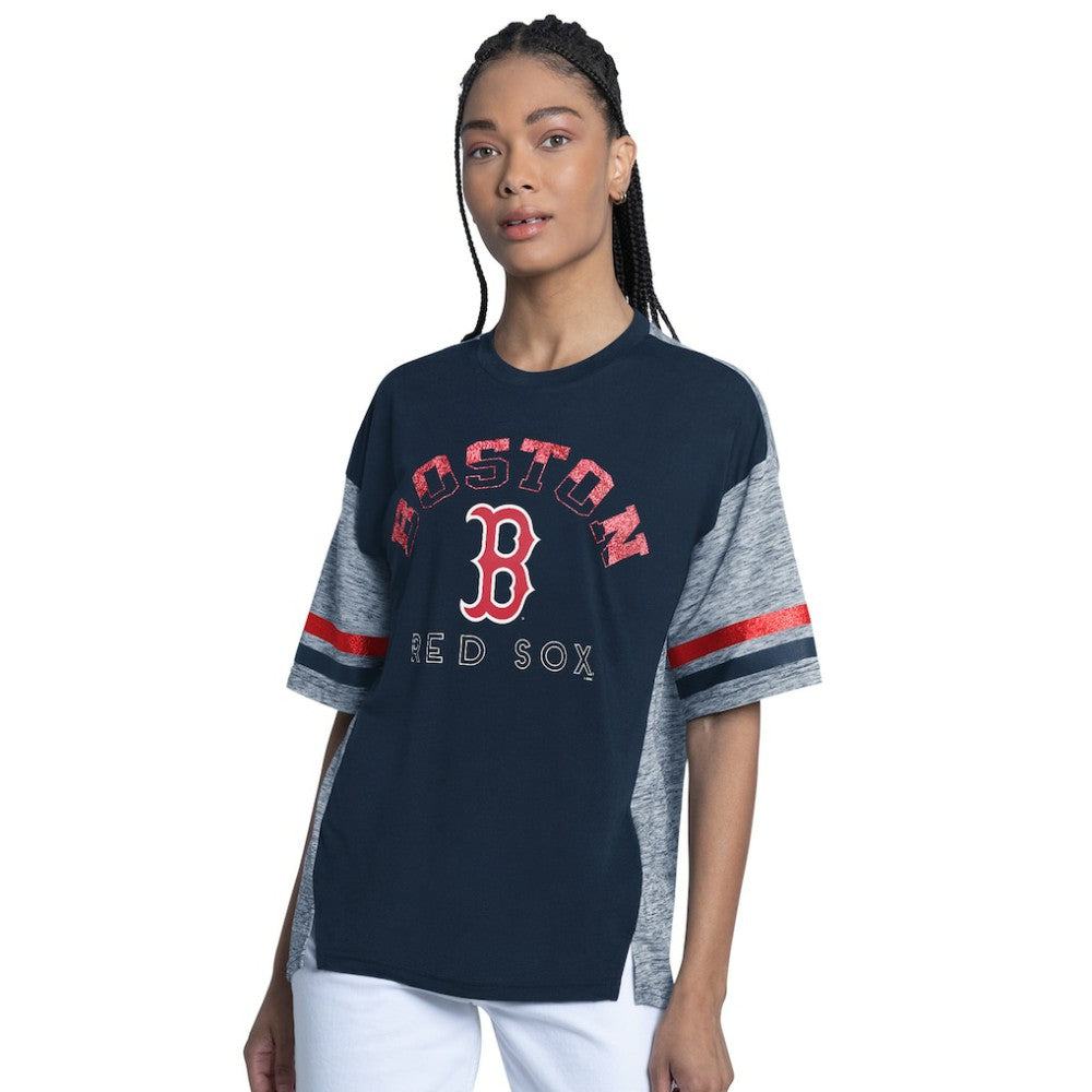 Boston Red Sox G-III 4Her by Carl Banks Women's Off-Season Oversized Top Outlet