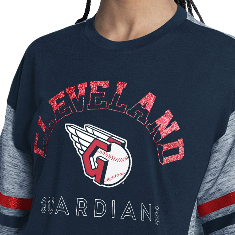 Cleveland Guardians G-III 4Her by Carl Banks Women's Off-Season Oversized Top for sale