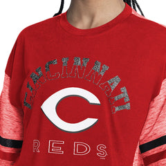 Cincinnati Reds G-III 4Her by Carl Banks Women's Off-Season Oversized Top Outlet