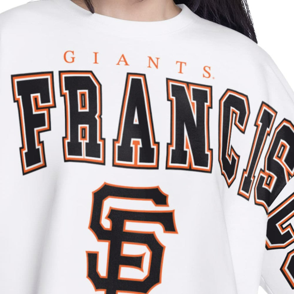 San Francisco Giants G-III 4Her by Carl Banks Women's Bleachers Cropped Pullover Sweatshirt Outlet