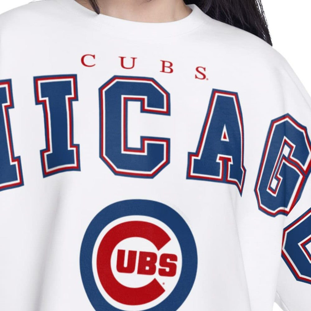 Chicago Cubs G-III 4Her by Carl Banks Women's Bleachers Cropped Pullover Sweatshirt Near Me