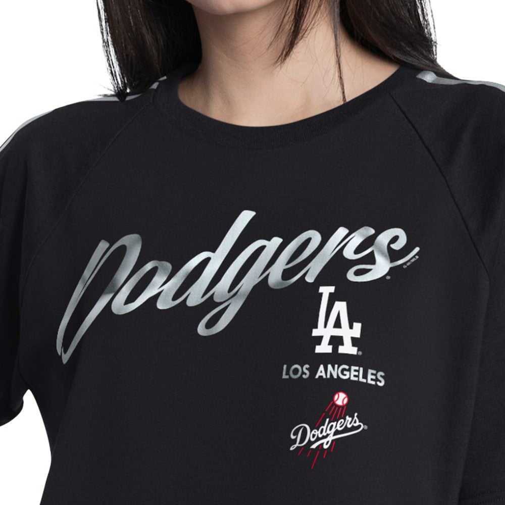 Los Angeles Dodgers G-III 4Her by Carl Banks Women's Classic Play Cropped T-Shirt Sale