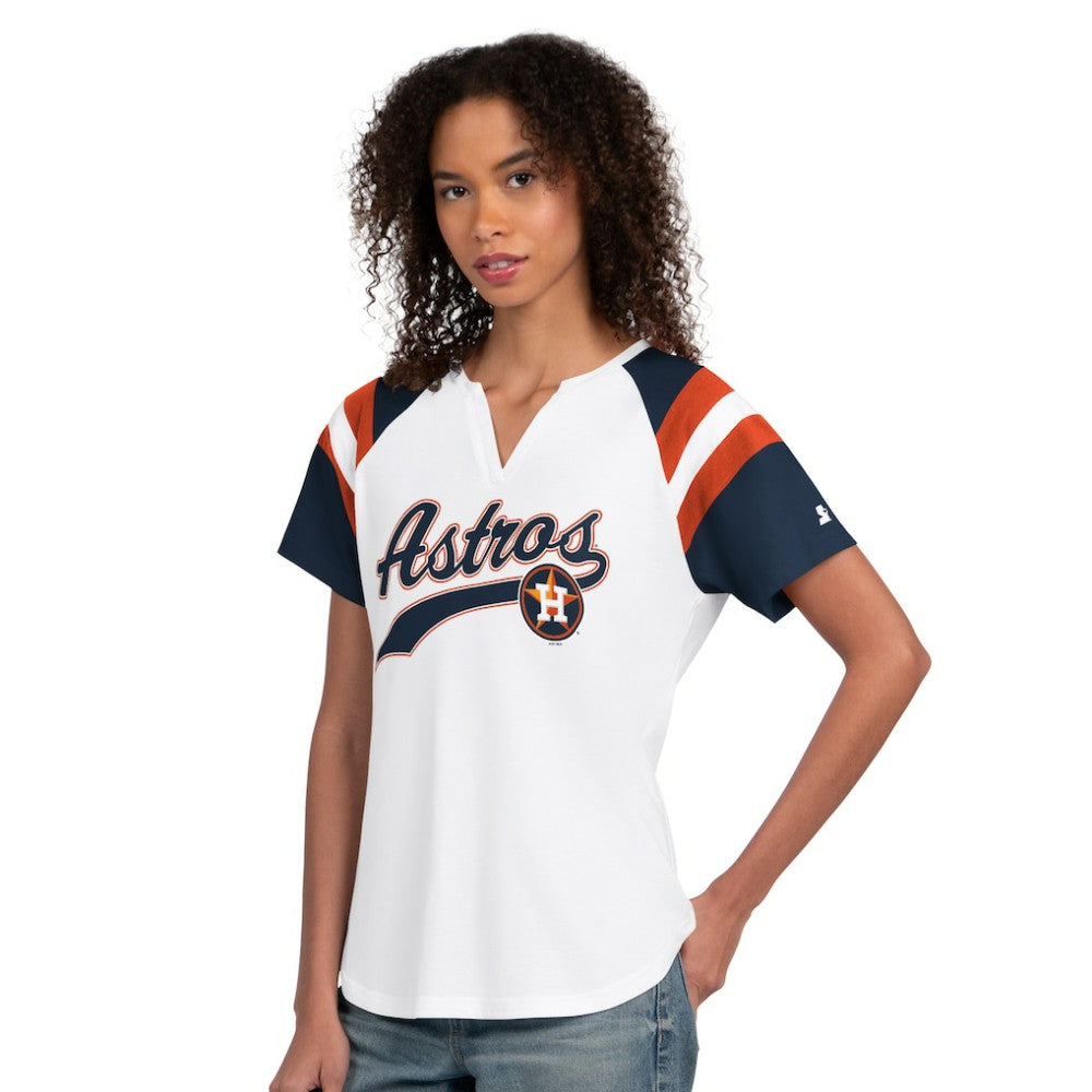Houston Astros Starter Women's Game On Notch Neck T-Shirt Outlet