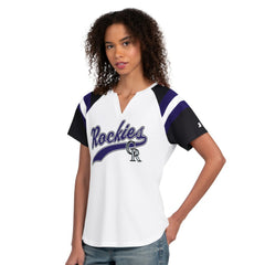 Colorado Rockies Starter Women's Game On Notch Neck T-Shirt Near Me