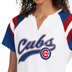 Chicago Cubs Starter Women's Game On Notch Neck T-Shirt Sale