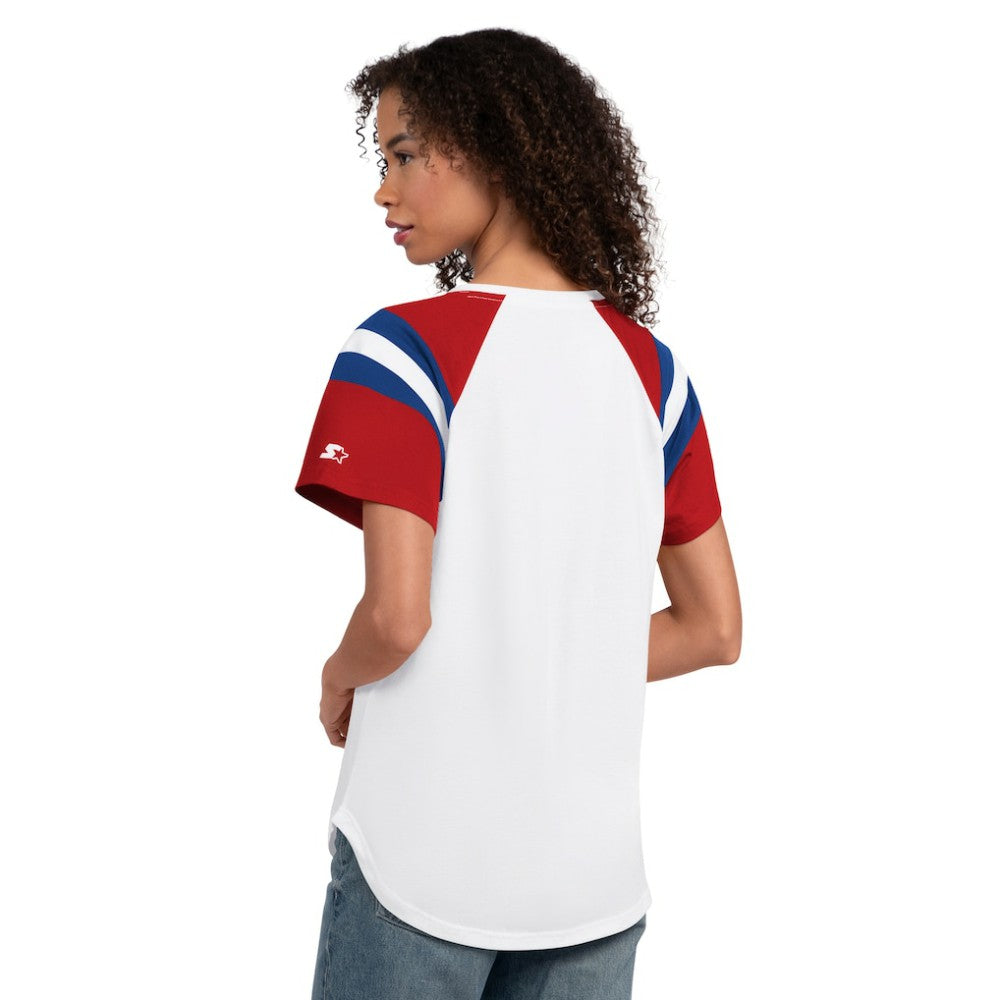Philadelphia Phillies Starter Women's Game On Notch Neck T-Shirt for sale
