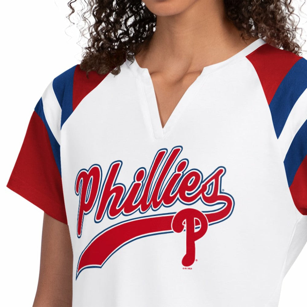Philadelphia Phillies Starter Women's Game On Notch Neck T-Shirt for sale