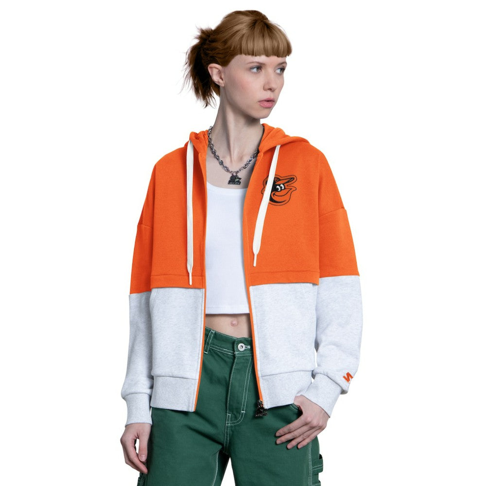 Baltimore Orioles Starter Women's Wishbone Full-Zip Hoodie Sale