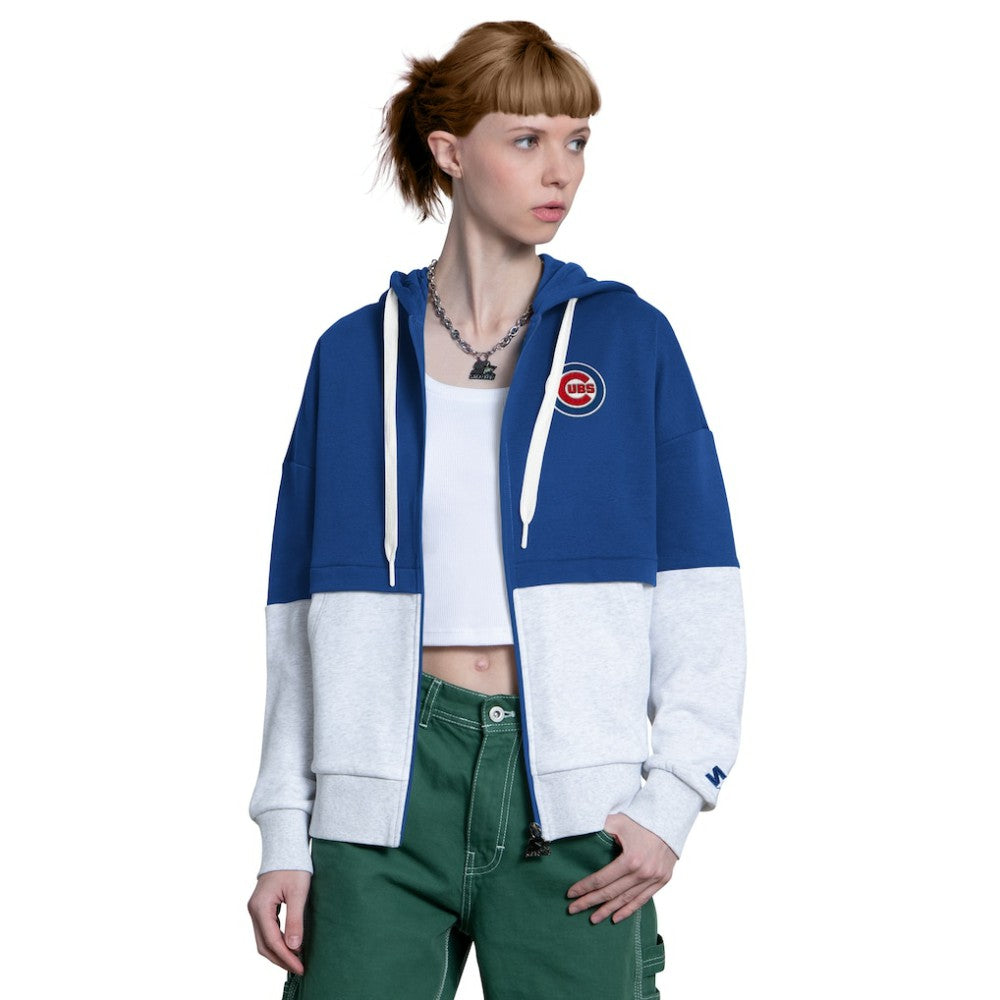Chicago Cubs Starter Women's Wishbone Full-Zip Hoodie Near Me