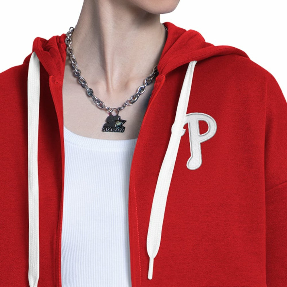 Philadelphia Phillies Starter Women's Wishbone Full-Zip Hoodie for sale