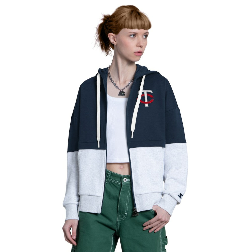 Minnesota Twins Starter Women's Wishbone Full-Zip Hoodie Discount