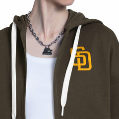 San Diego Padres Starter Women's Wishbone Full-Zip Hoodie Outlet