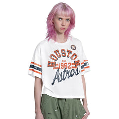 Houston Astros Starter Women's Cropped Hurry Up Offense T-Shirt Discount