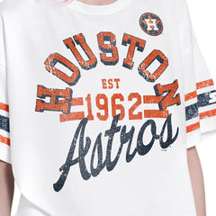 Houston Astros Starter Women's Cropped Hurry Up Offense T-Shirt Discount