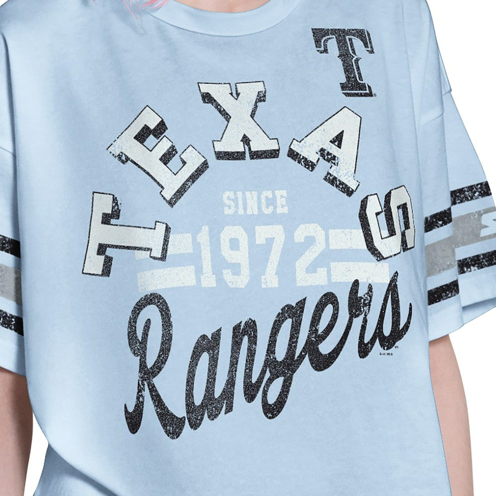 Texas Rangers Starter Women's Cropped Hurry Up Offense T-Shirt Discount