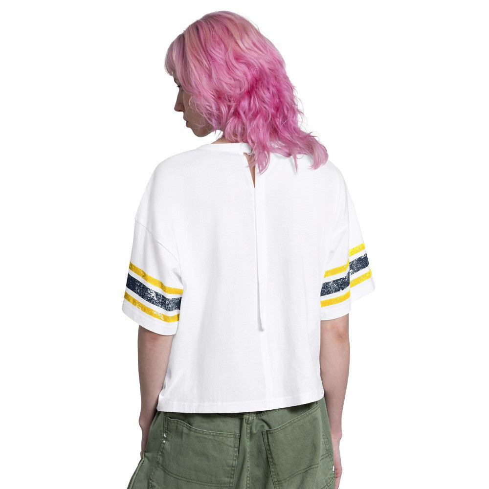 Milwaukee Brewers Starter Women's Cropped Hurry Up Offense T-Shirt Online