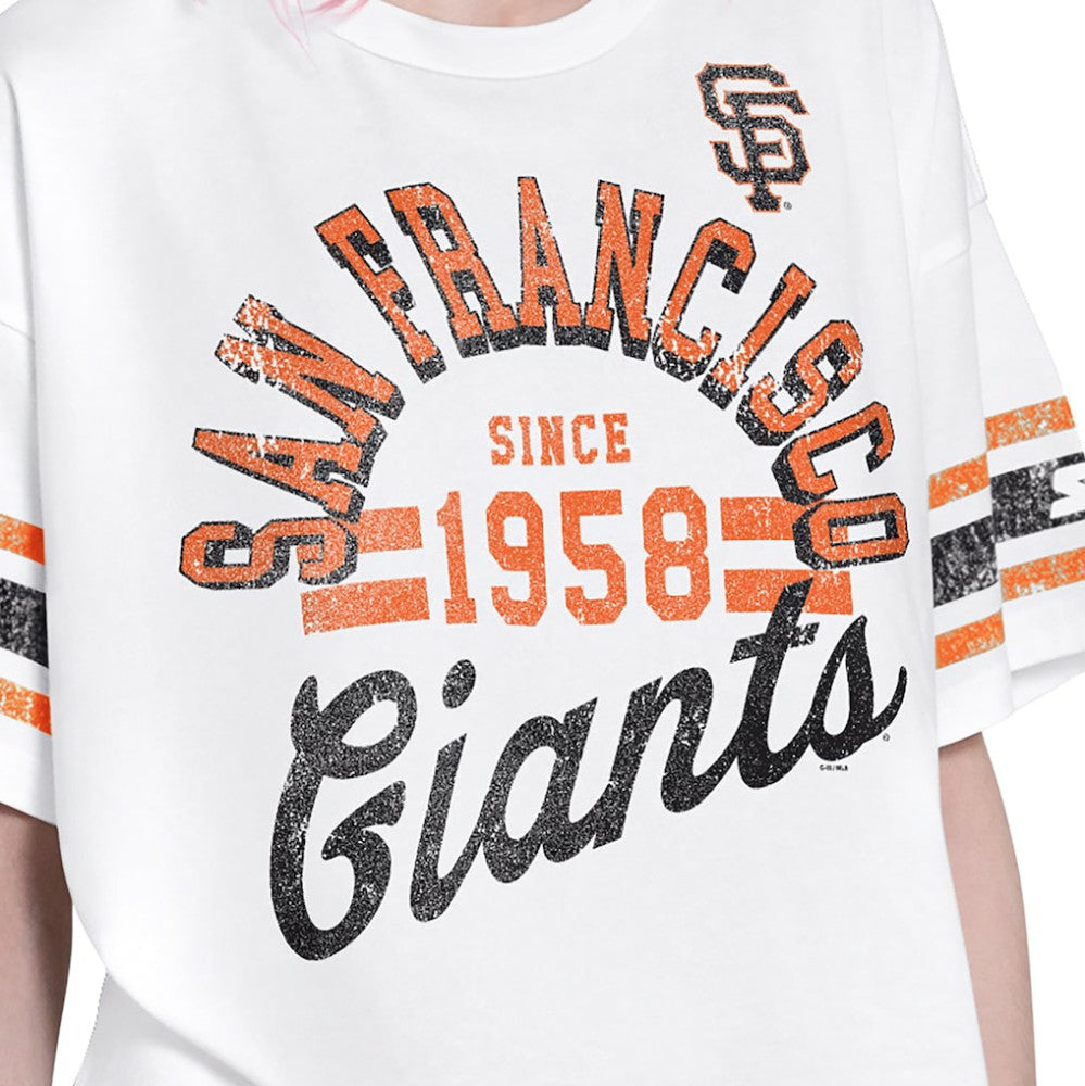 San Francisco Giants Starter Women's Cropped Hurry Up Offense T-Shirt Sale