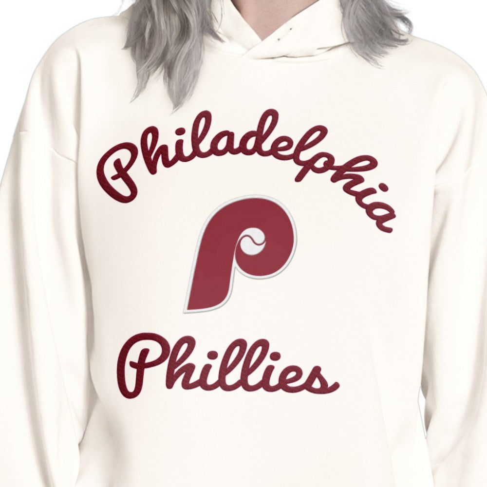 Philadelphia Phillies Starter Women's Baseline Hoodie Sweatshirt Outlet
