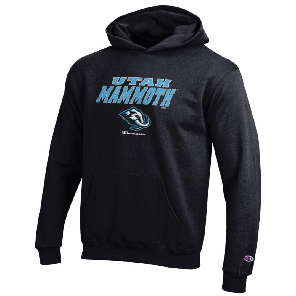 Utah Mammoth Champion Youth Eco Powerblend Hoodie - Black | NHL discount