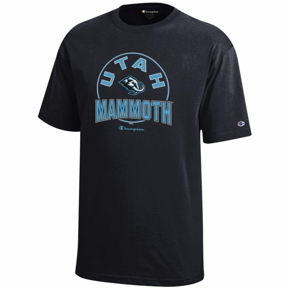 Utah Mammoth Champion Youth Jersey T-Shirt - Black | NHL near me