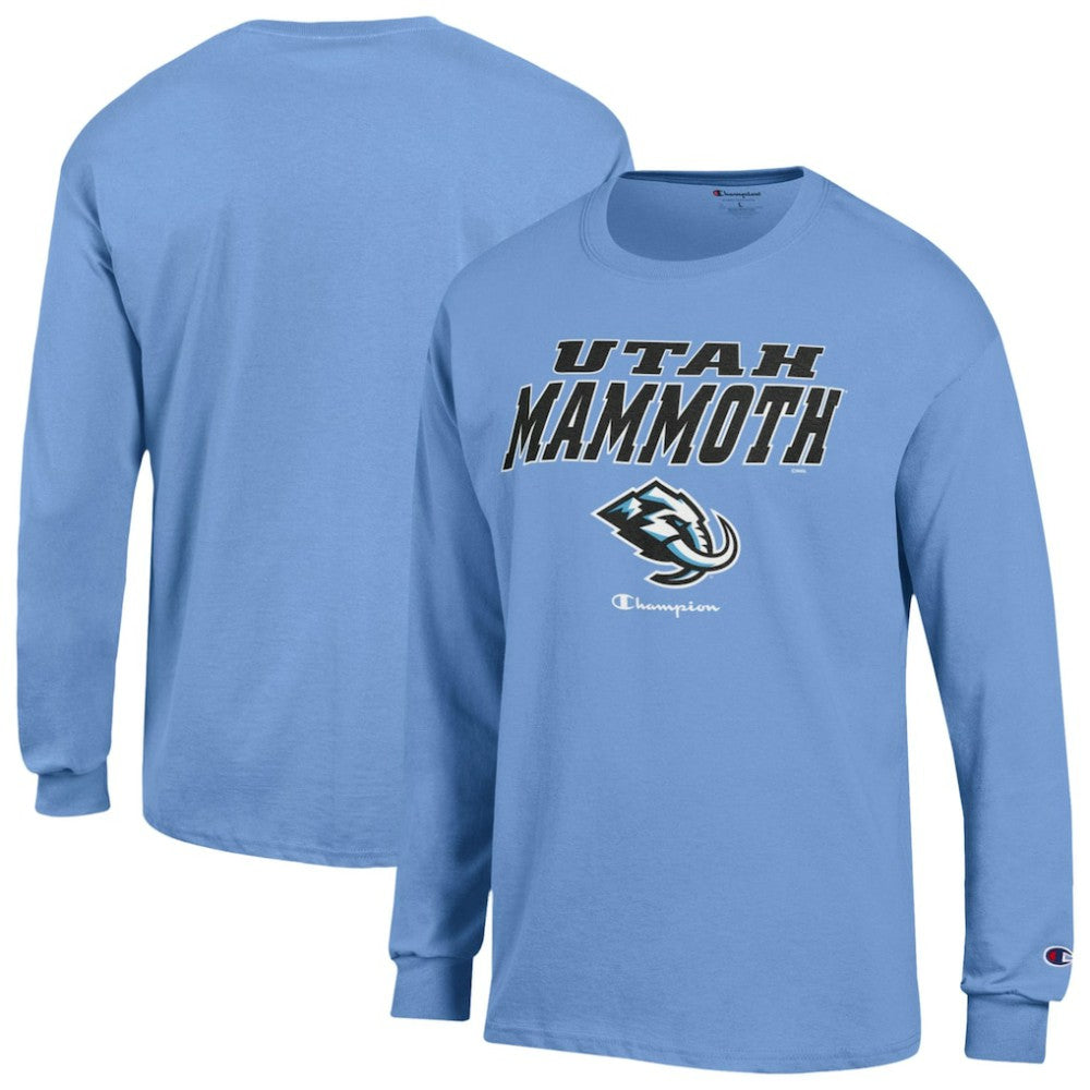 Utah Mammoth Champion Jersey Long Sleeve T-Shirt - Blue | NHL on sale