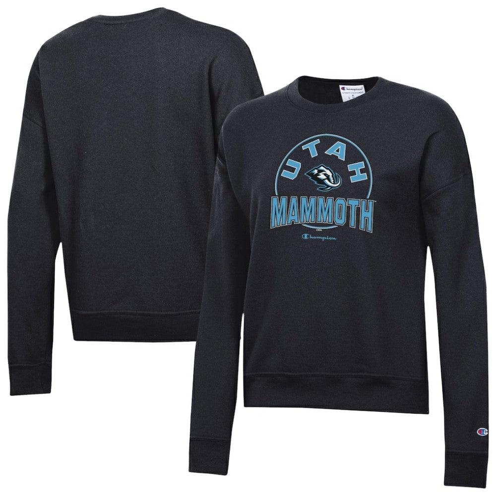 Utah Mammoth Champion Women's Powerblend Fleece Sweatshirt - Black | NHL online