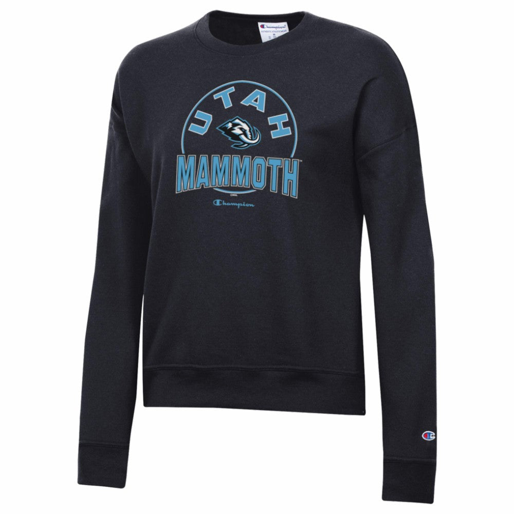 Utah Mammoth Champion Women's Powerblend Fleece Sweatshirt - Black | NHL online