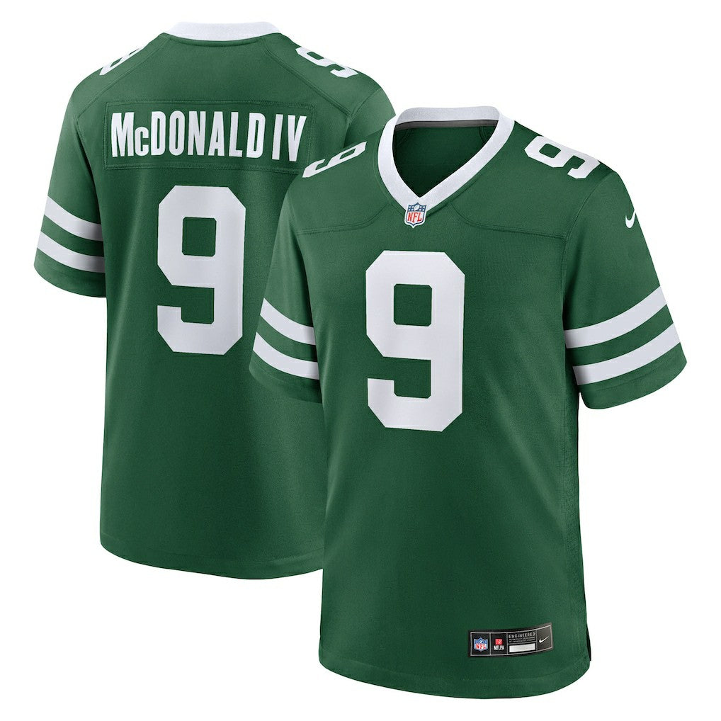 Will McDonald IV New York Jets Team Game Jersey - Legacy Green - Nike