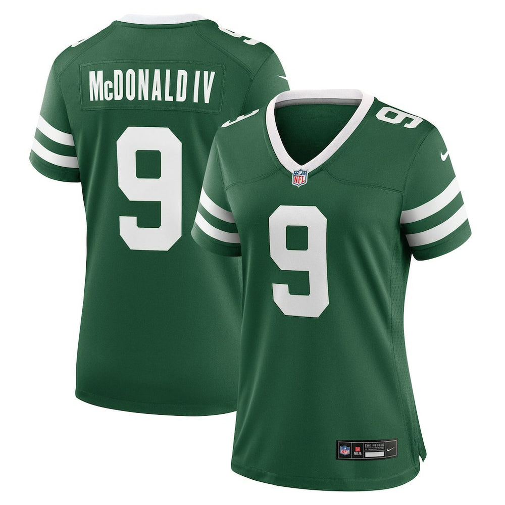 Will McDonald IV New York Jets Women's Team Game Jersey - Legacy Green - Nike