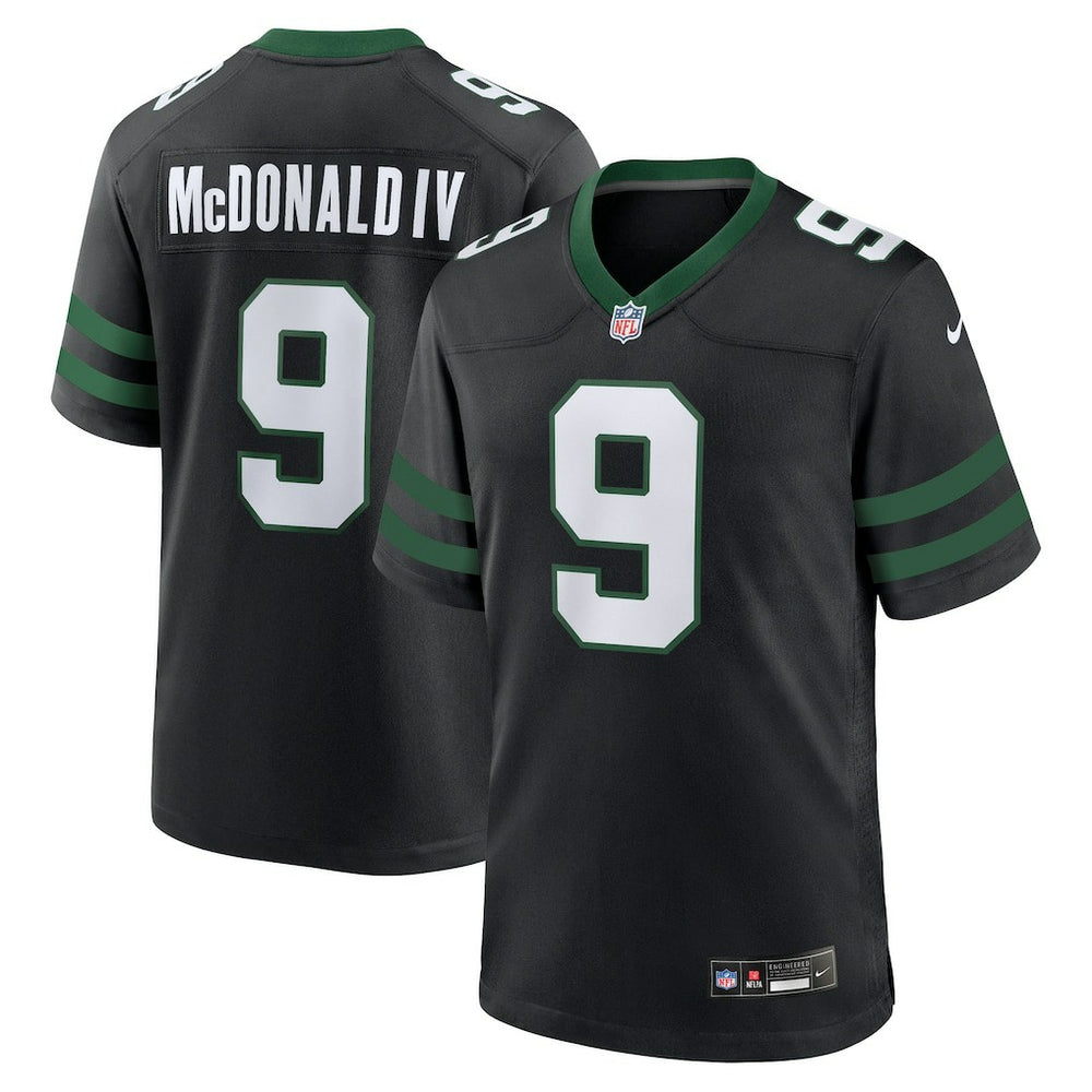 Will McDonald IV New York Jets Alternate Game Jersey - Legacy Black - Nike