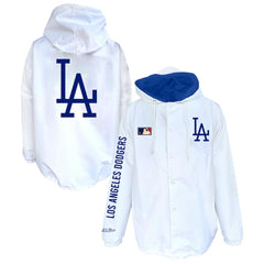 Los Angeles Dodgers Mitchell & Ness Big & Tall Full-Snap Hooded Jacket Discount