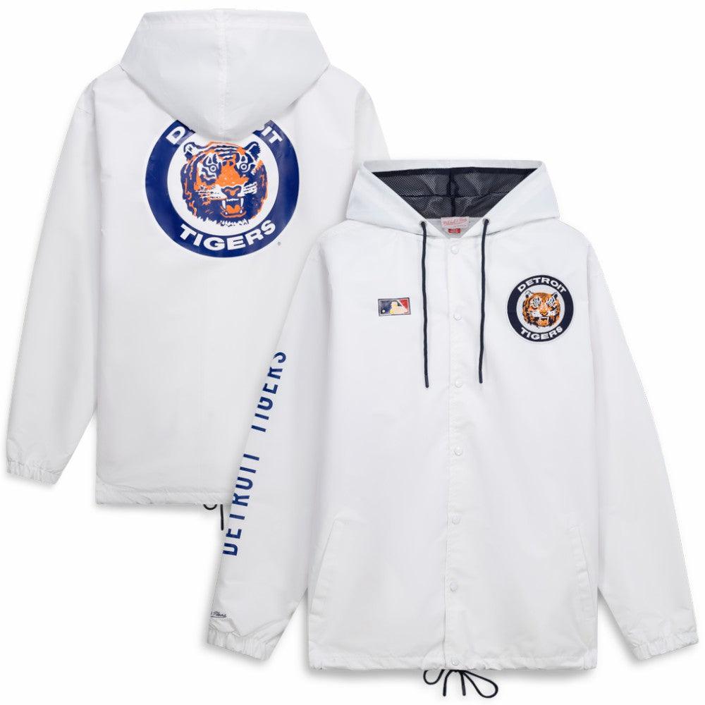 Detroit Tigers Mitchell & Ness Big & Tall Full-Snap Hooded Jacket Sale