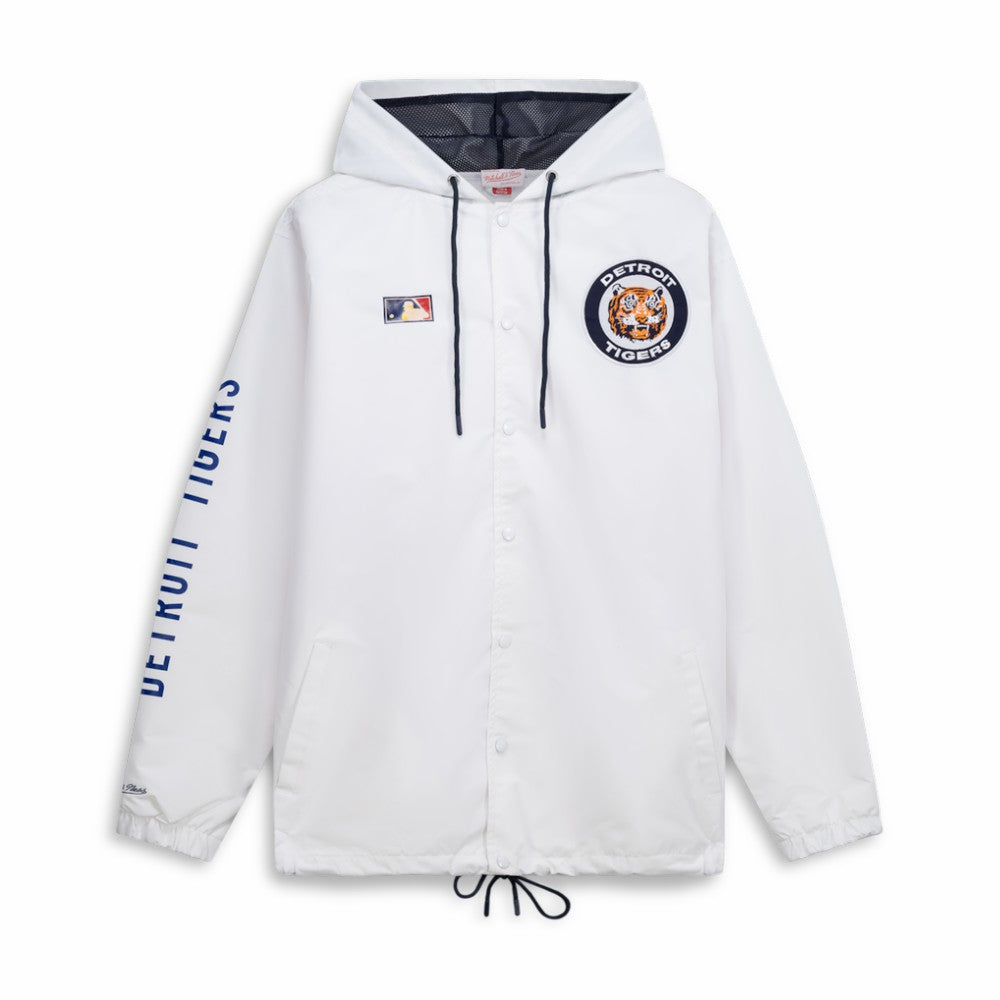 Detroit Tigers Mitchell & Ness Big & Tall Full-Snap Hooded Jacket Sale