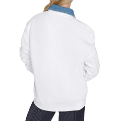 New York Islanders Starter Women's Arch Stripe Fleece Sweatshirt - White | NHL on sale