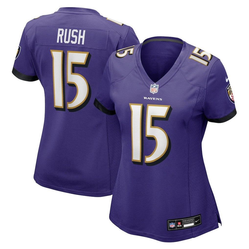 Cooper Rush Baltimore Ravens Women's Team Game Jersey - Purple - Nike