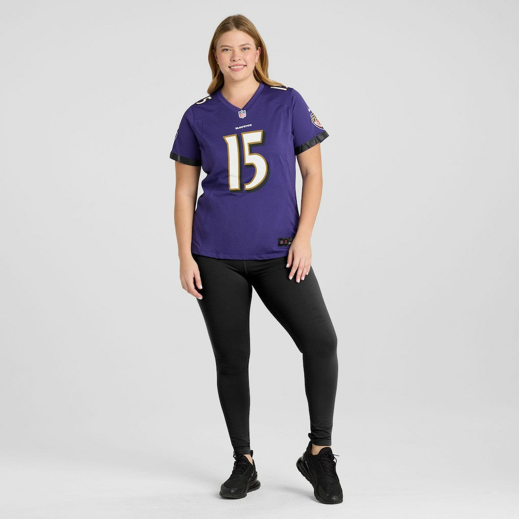 Cooper Rush Baltimore Ravens Women's Team Game Jersey - Purple - Nike