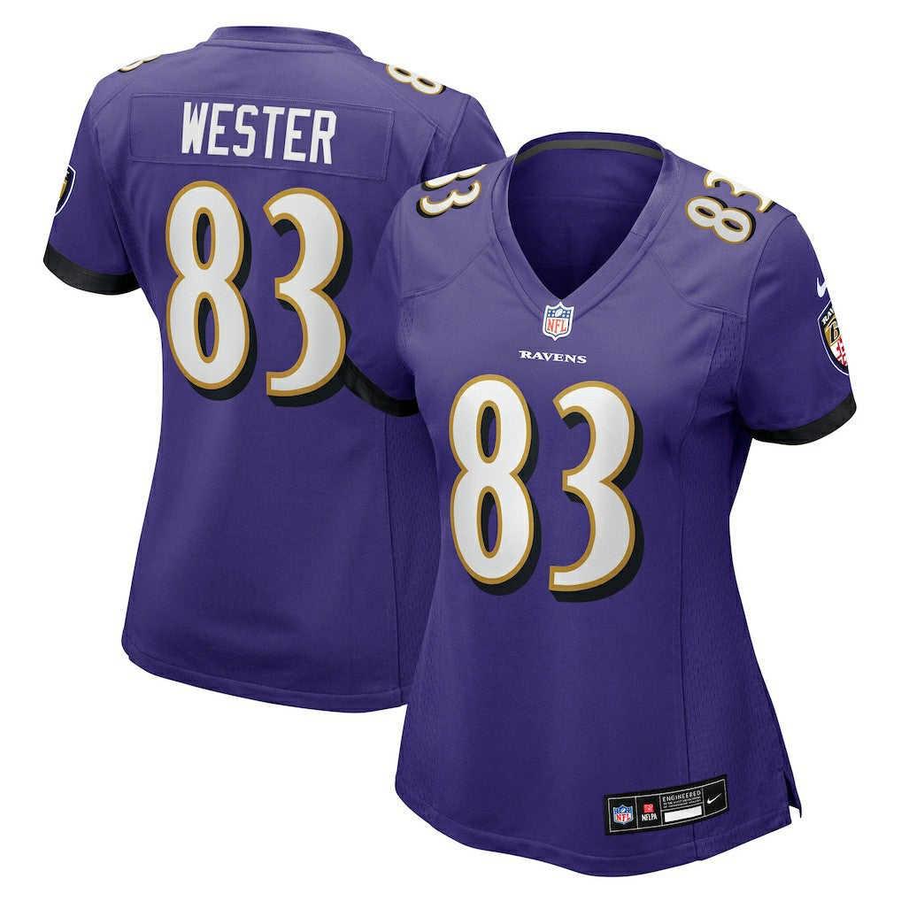 LaJohntay Wester Baltimore Ravens Women's Team Game Jersey - Purple - Nike